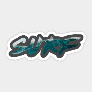 Surf On Sea Waves Sticker